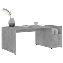 Berkfield Home Chic Coffee Table Concrete Grey 90x45x35 cm Engineered Wood - Size: 90 x 45 x 35 cm - thumbnail 1