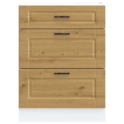 Berkfield Home Kitchen Base Cabinet Porto Artisan Oak Engineered Wood in Brown - thumbnail 4