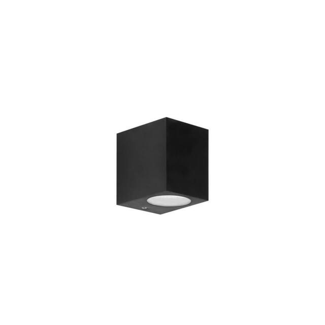 Netlighting Kubo One Emission Outdoor Wall Fixture Downlight Black IP44 GU10 7W