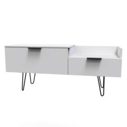 Ready Assembled 2 U Fuji TV Console Unit (Ready Assembled) in Mid Grey - thumbnail 3