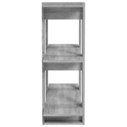 Berkfield Home Classic Book Cabinet/Room Divider Grey Sonoma 80x30x87 cm - Size: 80 x 30 x 87 cm - thumbnail 6