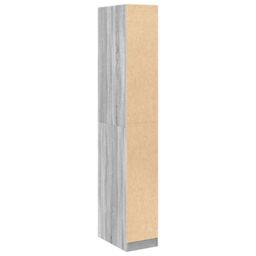 Berkfield Home Wardrobe Grey Sonoma 30x50x200 cm Engineered Wood - Size: 30 x 50 x 200 cm - thumbnail 6