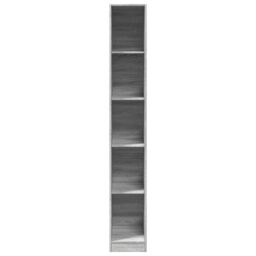 Berkfield Home Wardrobe Grey Sonoma 30x50x200 cm Engineered Wood - Size: 30 x 50 x 200 cm - thumbnail 4