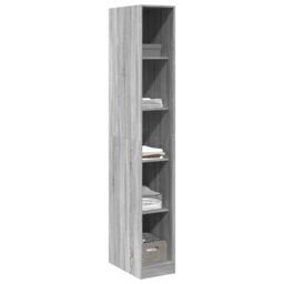 Berkfield Home Wardrobe Grey Sonoma 30x50x200 cm Engineered Wood - Size: 30 x 50 x 200 cm - thumbnail 3
