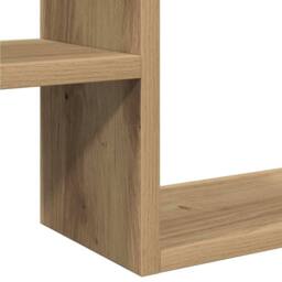 Berkfield Home Wall Cube Shelves 2 pcs Artisan Oak 50x15x50 cm Engineered Wood in Brown - Size: 50 x 15 x 50 cm - thumbnail 8