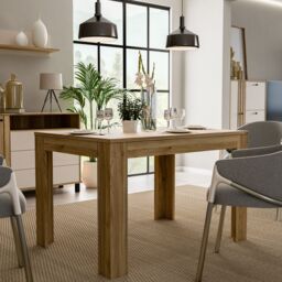 Furniture To Go Grafton Extending Dining Table in Oak in Brown - thumbnail 6