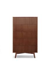 Teamson Home Tremolo Chest of Drawers 5 Drawer Bedroom Dresser in Walnut - thumbnail 6