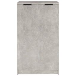 Berkfield Home Shoe Cabinet Concrete Grey 59x35x100 cm Engineered Wood - Size: 59 x 35 x 100 cm - thumbnail 5