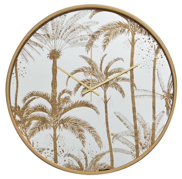 Orsina Celina Botanical Wall Clock in Gold - image 1