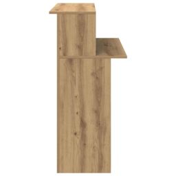 Berkfield Home Reception Desk Artisan Oak 100x50x103.5 cm Engineered Wood in Brown - thumbnail 6
