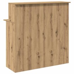 Berkfield Home Reception Desk Artisan Oak 100x50x103.5 cm Engineered Wood in Brown - thumbnail 7