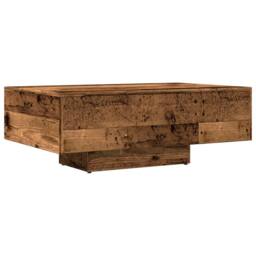 Berkfield Home Coffee Table Old Wood 85x55x31 cm Engineered Wood in Brown - Size: 85 x 55 x 31 cm - thumbnail 1