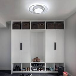 Pheashine Modern LED Ceiling Light 32W, White, 6500K, 27cm, Living Room, Bedroom in White - thumbnail 5