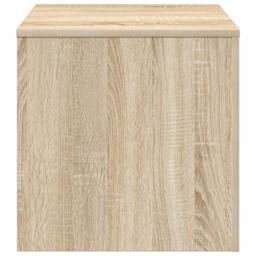 Berkfield Home Side Tables 3 pcs Sonoma Oak Engineered Wood in Light Tan - thumbnail 7