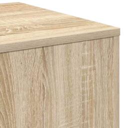 Berkfield Home Side Tables 3 pcs Sonoma Oak Engineered Wood in Light Tan - thumbnail 8