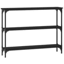Berkfield Home Console Table Black 100x22.5x75 cm Engineered Wood - thumbnail 6