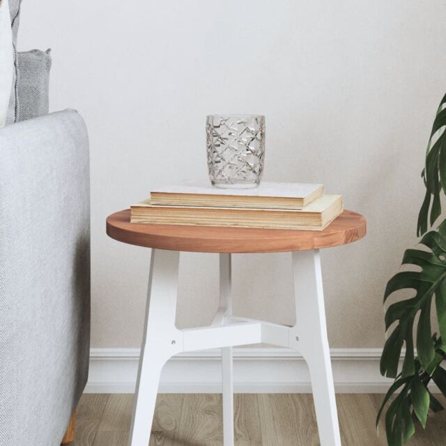 Berkfield Home Table Top Ã˜30x1.5 cm Round Solid Wood Beech in Brown - Size: 30x1.5 cm - image 1