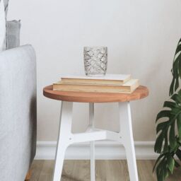 Berkfield Home Table Top Ã˜30x1.5 cm Round Solid Wood Beech in Brown - Size: 30x1.5 cm - thumbnail 1