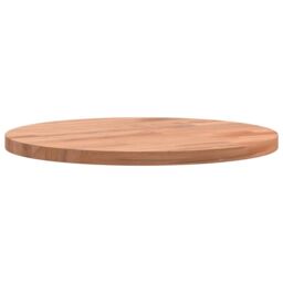 Berkfield Home Table Top Ã˜30x1.5 cm Round Solid Wood Beech in Brown - Size: 30x1.5 cm - thumbnail 5