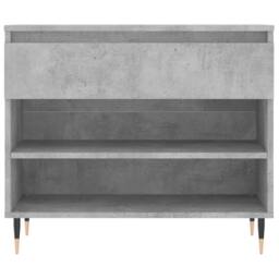 Berkfield Home Shoe Cabinet Concrete Grey 70x36x60 cm Engineered Wood - Size: 70 x 36 x 60 cm - thumbnail 6