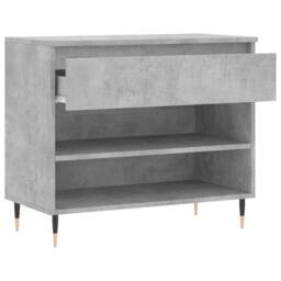 Berkfield Home Shoe Cabinet Concrete Grey 70x36x60 cm Engineered Wood - Size: 70 x 36 x 60 cm - thumbnail 5