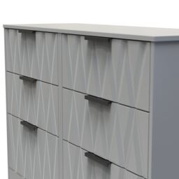 Ready Assembled 2 U Washington 6 Drawer Wide Chest (Ready Assembled) in Grey - thumbnail 4