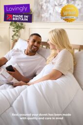 Slumberdown Made For You Two Duvet 4.5/10.5 Tog All Year Round Duvet in White - Size: King - thumbnail 2