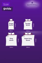 Slumberdown Made For You Two Duvet 4.5/10.5 Tog All Year Round Duvet in White - Size: King - thumbnail 7