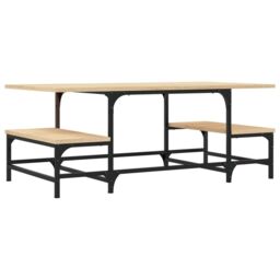 Berkfield Home Coffee Table Sonoma Oak 100x50.5x40 cm Engineered Wood in Brown - thumbnail 2