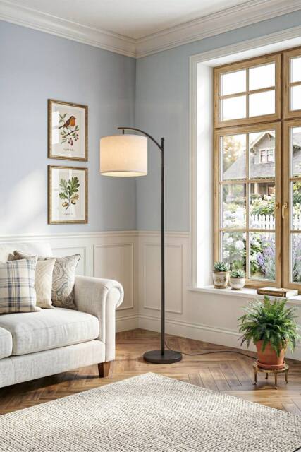 Garden Sanctuary Floor Lamp with Foot Switch in Black - image 1