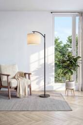 Garden Sanctuary Floor Lamp with Foot Switch in Black - thumbnail 2