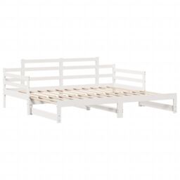 Berkfield Home Daybed with Trundle & Drawers without Mattress White 80x200 cm - thumbnail 5