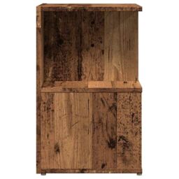 Berkfield Home Bedside Cabinet Old Wood 35x35x55 cm Engineered Wood in Brown - Size: 35 x 35 x 55 cm - thumbnail 6