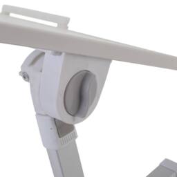 Living and Home Foldable Height-Adjustable Laptop Bed Table with Movable Stop Bar, Tablet Slot in White - thumbnail 9