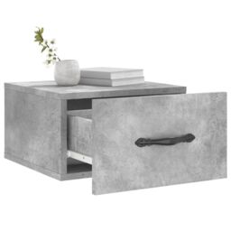 Berkfield Home Wall-mounted Bedside Cabinets 2 pcs Concrete Grey 35x35x20 cm - Size: 35 x 35 x 20 cm - thumbnail 4