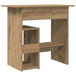 Berkfield Home Desk Artisan Oak 80x45x74 cm Engineered Wood in Brown - Size: 80 x 45 x 74 cm - thumbnail 6