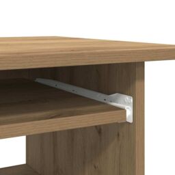 Berkfield Home Desk Artisan Oak 80x45x74 cm Engineered Wood in Brown - Size: 80 x 45 x 74 cm - thumbnail 8