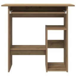 Berkfield Home Desk Artisan Oak 80x45x74 cm Engineered Wood in Brown - Size: 80 x 45 x 74 cm - thumbnail 4