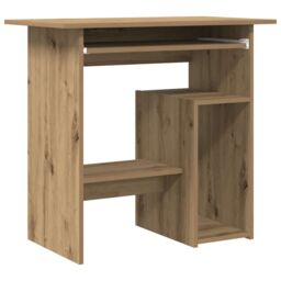 Berkfield Home Desk Artisan Oak 80x45x74 cm Engineered Wood in Brown - Size: 80 x 45 x 74 cm - thumbnail 2
