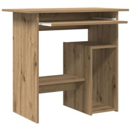 Berkfield Home Desk Artisan Oak 80x45x74 cm Engineered Wood in Brown - Size: 80 x 45 x 74 cm - thumbnail 7