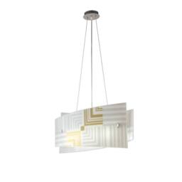 Netlighting SEVENTY 4 Light Pendant Ceiling Light White 60x20x30cm - Size: 60 x 20 x 30 cm - thumbnail 1