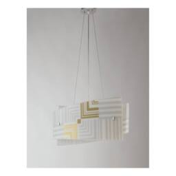 Netlighting SEVENTY 4 Light Pendant Ceiling Light White 60x20x30cm - Size: 60 x 20 x 30 cm - thumbnail 2