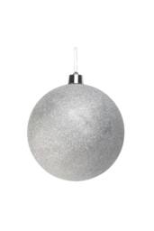 KDMD Silver Glitter Shatterproof Bauble x1 30cm