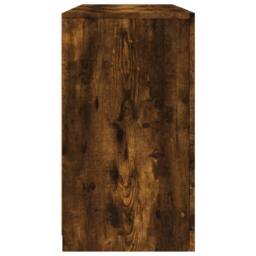 Berkfield Home Sideboard with LED Lights Smoked Oak 123x37x67 cm in Brown - Size: 123 x 37 x 67 cm - thumbnail 7