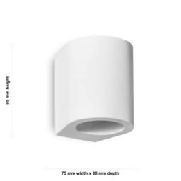 First Choice Lighting Set of 2 Mural - White Plaster G9 Wall Lights - thumbnail 6