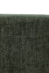 Living and Home Chenille Vanity Stool with Rubberwood Legs in Green - thumbnail 9