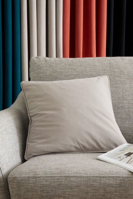 Catherine Lansfield 'Wilson Velvet' Cushion in Grey - Size: 45 cm x 45 cm - image 1