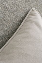 Catherine Lansfield 'Wilson Velvet' Cushion in Grey - Size: 45 cm x 45 cm - thumbnail 2