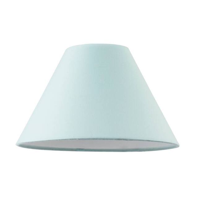 Happy Homewares 10 Inch Duck Egg Cotton Coolie Lampshade for Table Lamp or Pendant in Duck Egg Blue - Size: 10 inches - image 1