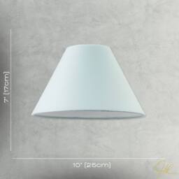 Happy Homewares 10 Inch Duck Egg Cotton Coolie Lampshade for Table Lamp or Pendant in Duck Egg Blue - Size: 10 inches - thumbnail 7